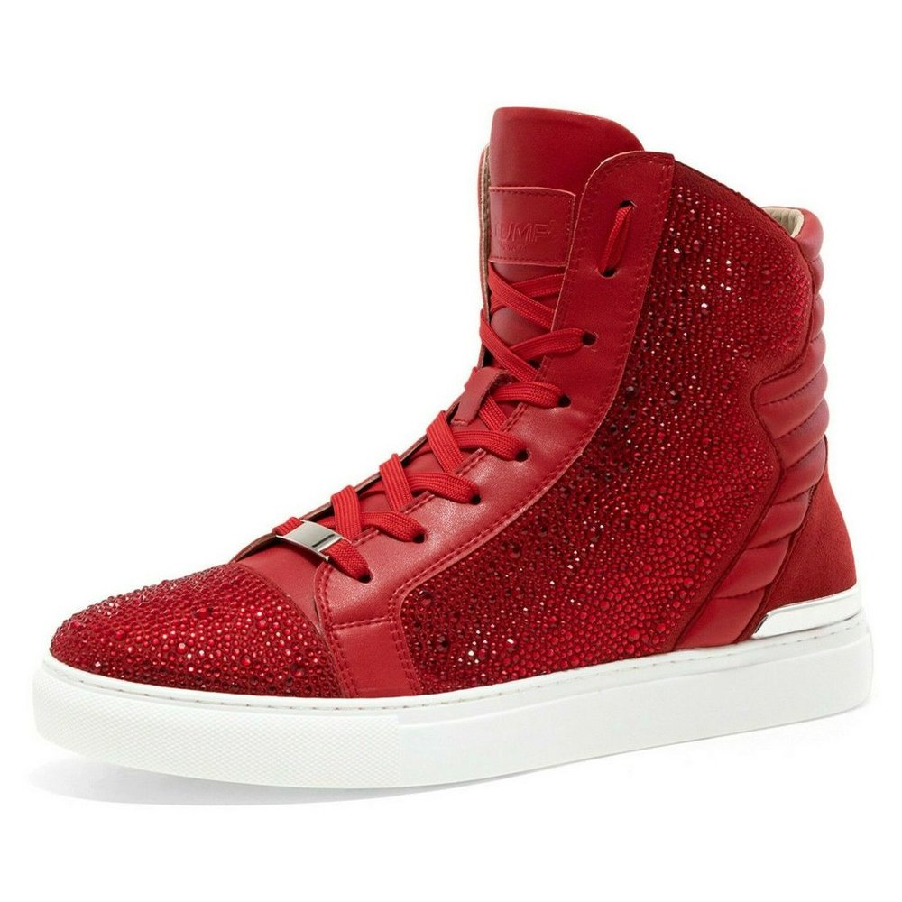 Men's Jump by J75 Red Jeweled Sparta Hi Fashion Sneakers